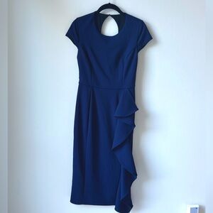 Rachel Roy Midnight Blue Below the Knee Women’s Dress Size 2 Date Night Cocktail